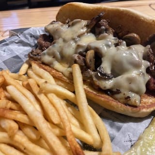 Mushroom Steak Sandwich